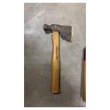 Wooden Handle Tools - Dual Hammer/Axe and Hedge Shears