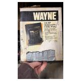 Wayne 1/6 HP Submersible Utility Pump TSC160 - open box, may have had previous use