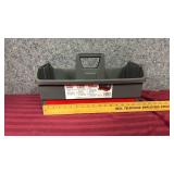 Carttron Gray Plastic Portable Tote Caddy Storage Organizer - good for organizing tools, school or crafting supplies