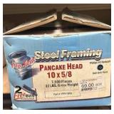 Pro-Twist Steel Framing Pancake Head Screws 10x5/8 - open 32lb box - at least 3/4 or more full (no guarantee the 2 free bits mentioned on the box are in the box)