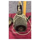 Boat Anchors - One mushroom-style cast iron.  The Black one has rubber coating