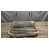 Sliding Pull-out 2-Tier Cabinet Rack System with full rack on bottom, 1/2 rack on top - Measures 12 3/8" w x 17 1/4" D - can choose height for second shelf using just 1 or 2 supports