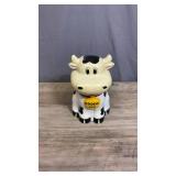 Plastic Cow Cookie Jar with hinged lid