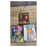 3 DVDS - 2 movies and 1 Walking Exercise video