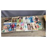 1980s-90s Sewing Pattern Lot with Velcro and a Sewing Guage