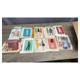 1980s-90s Sewing Pattern Lot with Velcro and a Sewing Guage