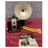Kodak Brownie Hawkeye Flash Camera with Manual - very good condition.  untested