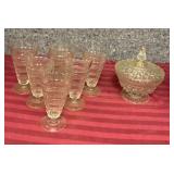 6 Clear Hazel-Atlas "Beehive