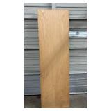 Oak hollow interior door slab - 23 3/4" W x 79 1/8" H x 1 3/4" thick - has very minor damage to the veneer at the bottom on one side