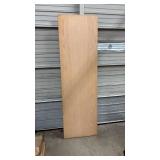 Oak hollow interior door slab - 23.75" W x 79" H x 1.75" thick - minor damage on veneer edges and corner