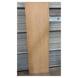 Oak hollow interior door slab - 23.75" W x 79" H x 1.75" thick - minor damage on veneer edges and corner