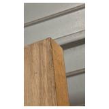 Oak hollow interior door slab - 23.75" W x 79" H x 1.75" thick - minor damage on veneer edges and corner