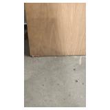 Oak hollow interior door slab - 23.75" W x 79" H x 1.75" thick - minor damage on veneer edges and corner