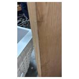 Solid Wood Core Door Slab - 79 3/8" H x 35.75" W x 1.75" D Has a small dent on one edge, veneer separation at top of one corner and corner wear on other corners.  Heavy