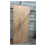 Salvage Condition Hollow Wood Door - has a hole in the veener in bottom corner  (could cut down and repurpose) - 36"W x 80"H