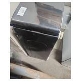 Washer/Dryer Pedestal w/ Drawer - Dark Gray - no brand marking- has surface scratches on the drawer - appears unused and has divider and mounting instructions inside of drawer. 27" distance between ce