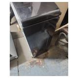 Washer/Dryer Pedestal w/ Drawer - Dark Gray - no brand marking- has surface scratches on the drawer - appears unused and has divider and mounting instructions inside of drawer. 27" distance between ce