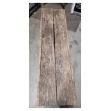Hand made Wooden Bench - needs legs repaired (suggest adding thicker legs) -  48"W x 13"D x 17"H