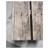 Hand made Wooden Bench - needs legs repaired (suggest adding thicker legs) -  48"W x 13"D x 17"H