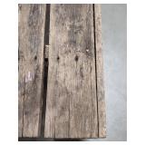 Hand made Wooden Bench - needs legs repaired (suggest adding thicker legs) -  48"W x 13"D x 17"H