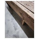 Hand made Wooden Bench - needs legs repaired (suggest adding thicker legs) -  48"W x 13"D x 17"H
