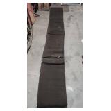 Large Heavy Duty brown canvas tarp with metal grommets - approx 212" L x 112" W - looks to be in good condition (has musty smell from being in storage)