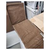 Camp Inn 8x8 Canvas Tarpaulin in original box - says Mildew resistant but it may have some mildew spots showing on it (looks unused though) has musty smell from being in storage/box