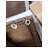 Camp Inn 8x8 Canvas Tarpaulin in original box - says Mildew resistant but it may have some mildew spots showing on it (looks unused though) has musty smell from being in storage/box