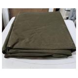 Camp & Inn 8x10 Canvas Tarpaulin - appears new in open box.  Very good condition.  Light musty smell from being in storage /box, just needs aired out.