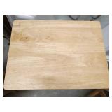 Set of 3 Wooden Folding TV Tables - slight finish wear, one hs a couple of shallow holes in the top.  All need a good cleaning