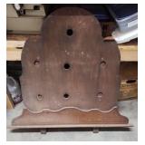 Vintage Wood Backboard for dresser mirror - 38.25" W x 31" H (plus 3" supports) - no mirror just the wood frame