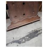 Vintage Wood Backboard for dresser mirror - 38.25" W x 31" H (plus 3" supports) - no mirror just the wood frame