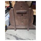Vintage Wood Backboard for dresser mirror - 38.25" W x 31" H (plus 3" supports) - no mirror just the wood frame