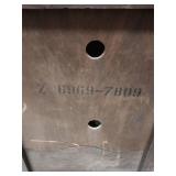 Vintage Wood Backboard for dresser mirror - 38.25" W x 31" H (plus 3" supports) - no mirror just the wood frame