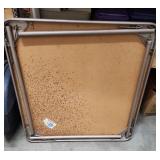 30" square folding card table - needs a good cleaning on top but no rips or tears in the finish.  Overall good condition