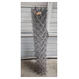 Chain Link Fence Roll - 42" height 9" diameter roll, full length unknown, maybe 6-7 feet) - fencing appears in good condition, no visible rust