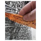 Chain Link Fence Roll - 42" height 9" diameter roll, full length unknown, maybe 6-7 feet) - fencing appears in good condition, no visible rust