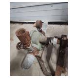 Industrial Hand Wheel Valve Assembly - has heavy patina - function unknown, valves untested
