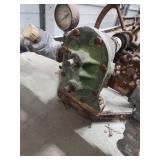 Industrial Hand Wheel Valve Assembly - has heavy patina - function unknown, valves untested