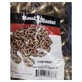 Grade 70 Transport Chain with Gold Toned Finish 5/16" x 20ft - appears new in open bag, bag has splits on side.