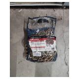 Grade 70 Transport Chain with Gold Toned Finish 5/16" x 20ft - appears new in open bag, bag has splits on side.