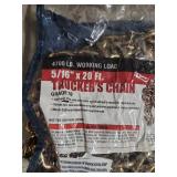 Grade 70 Transport Chain with Gold Toned Finish 5/16" x 20ft - appears new in open bag, bag has splits on side.