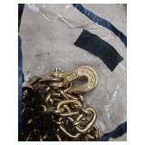 Grade 70 Transport Chain with Gold Toned Finish 5/16" x 20ft - appears new in open bag, bag has splits on side.
