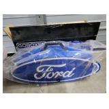 Ford Logo Steel Tool Box by GOBOXES - Brand new in open box, still has plastic wrapper around it.