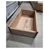 Wooden Storage Box 25"x14"x6" - no lid (could have been built for a drawer but no holes for handles on the ends)