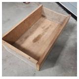 Wooden Storage Box 25"x14"x6" - no lid (could have been built for a drawer but no holes for handles on the ends)