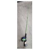 Two Zebco fishing rods/reels - one is a youth
