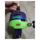 Two Zebco fishing rods/reels - one is a youth