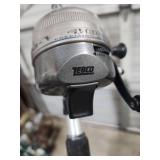 Two Zebco fishing rods/reels - one is a youth