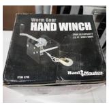 Haul Master Worm Gear Hand Winch 2000lb - New in Box!